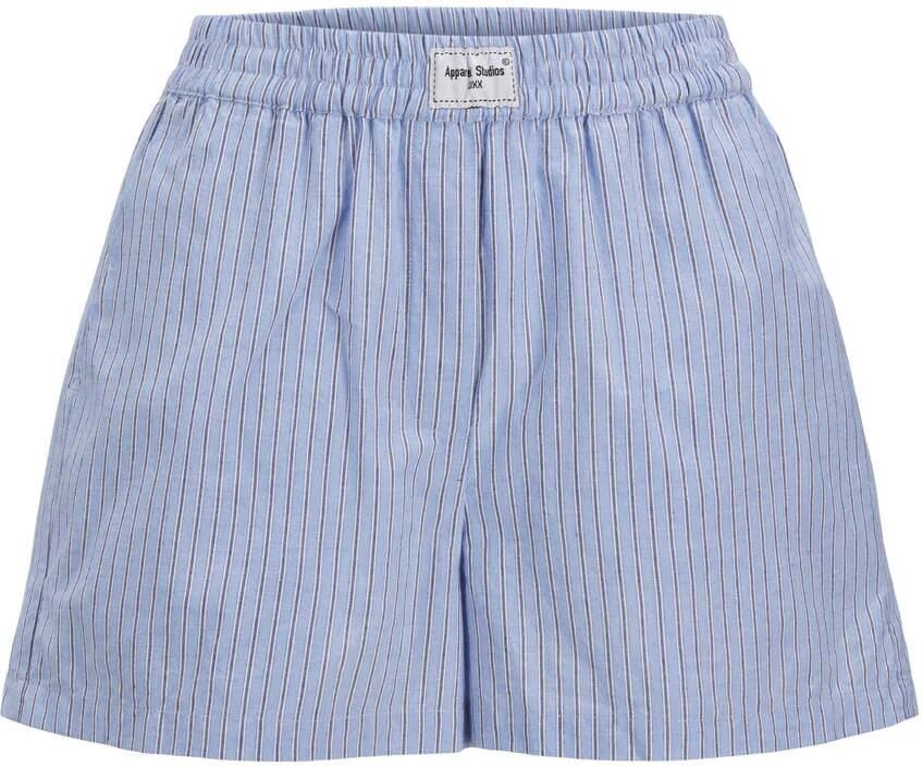JJXX high waist casual short blauw gebreid