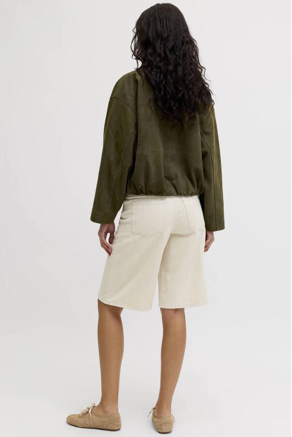 JJXX high waist jort met textuur ecru - Foto 2