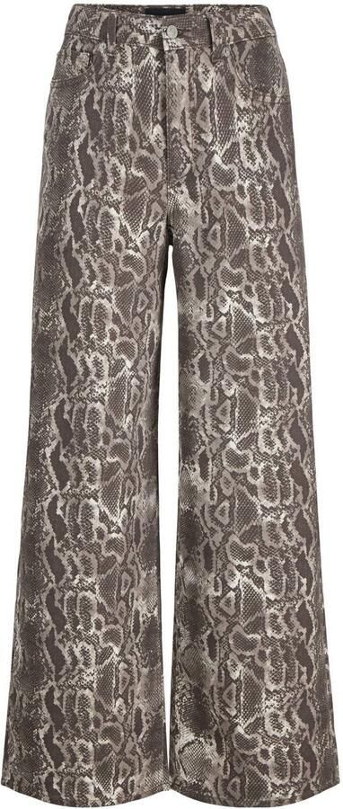 JJXX high waist wide leg jeans bruin