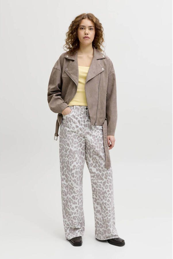 JJXX Wide fit corduroy broek in all-over look model 'GELLY' - Foto 3