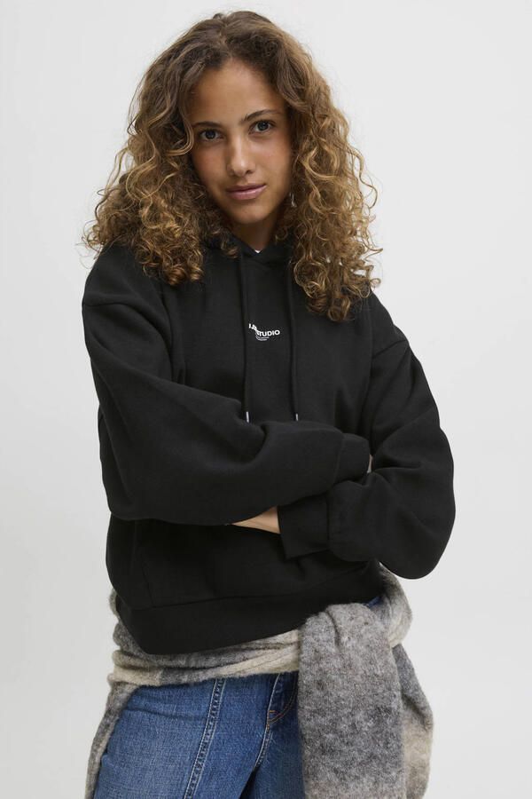 JJXX Hoodie met logo en kangoeroezak - Foto 2