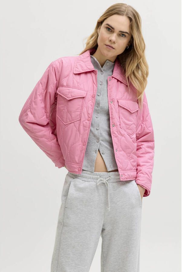 JJXX outdoor jas quilted roze