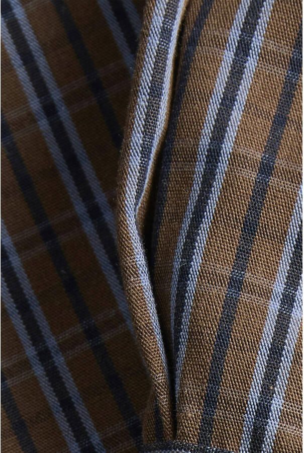 JJXX rechtvallende geruite blouse bruin - Foto 2