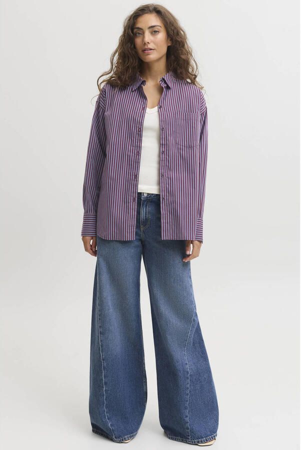 JJXX relaxed fit overhemdblouse van 100% katoen model 'Jamie' - Foto 2