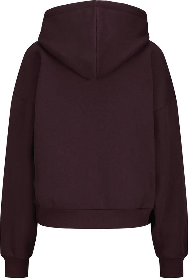 JJXX rechtvallende hoodie met tekst donkerrood - Foto 2