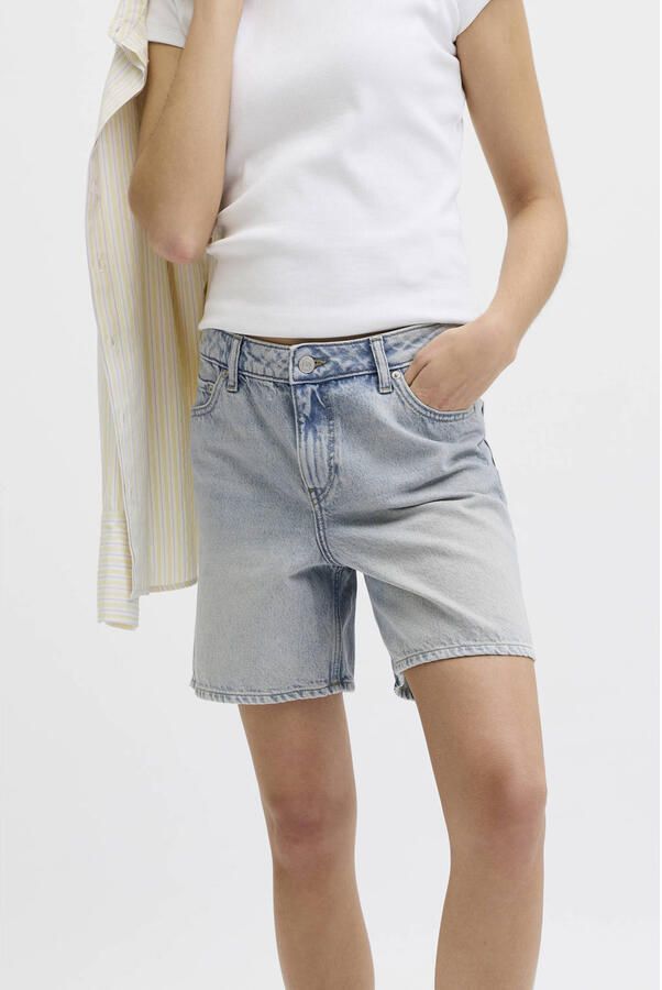 JJXX regular waist short light blue denim