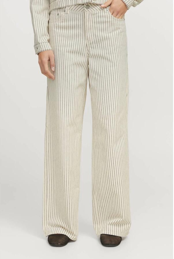 JJXX regular waist wide leg jeans ecru - Foto 2