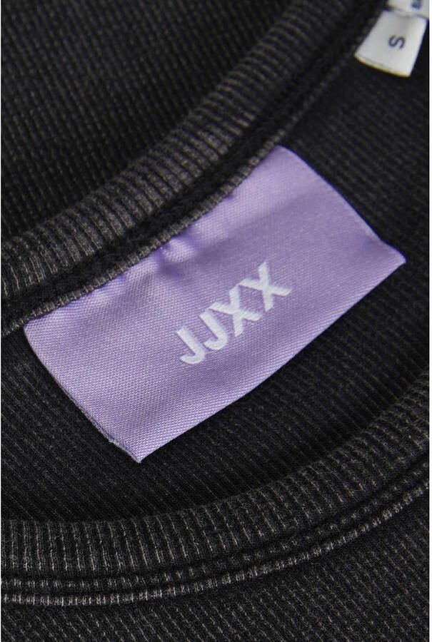 JJXX ribgebreid T-shirt JXFRANKIE zwart - Foto 2