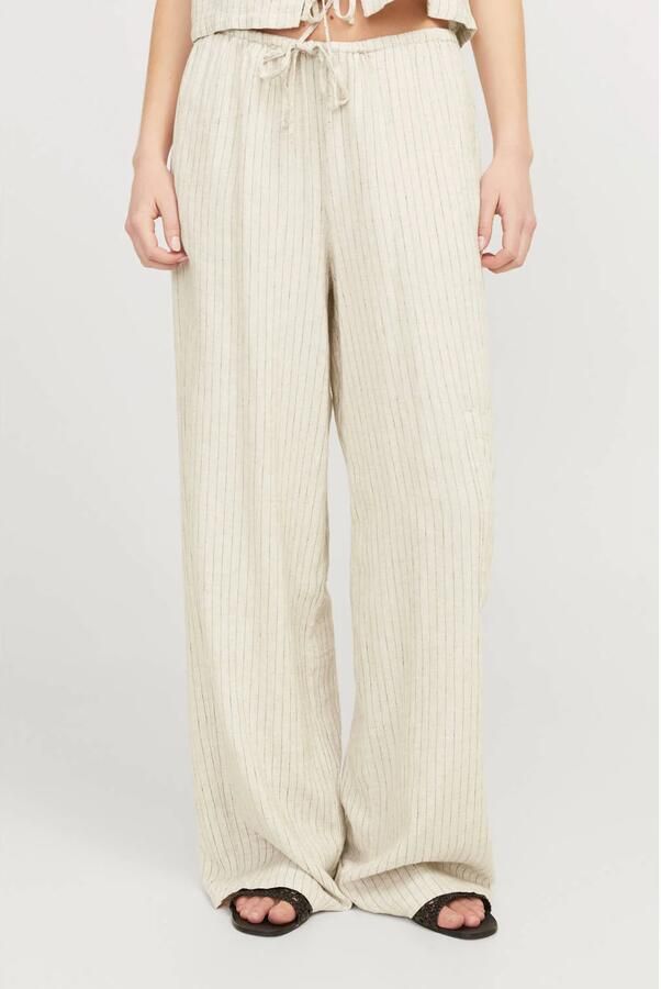 JJXX straight regular waist broek ecru - Foto 1