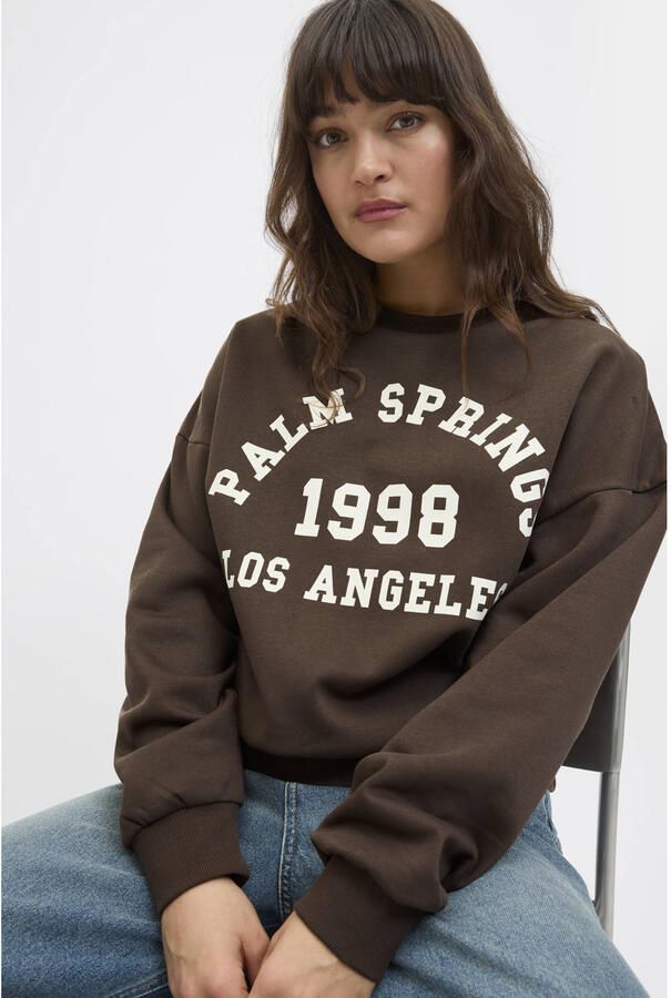 JJXX Oversized sweatshirt met labelprint model 'MERLE' - Foto 3