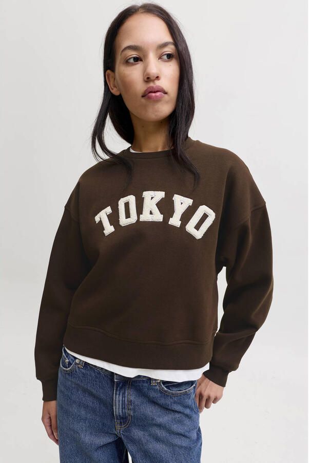 JJXX relaxed fit sweatshirt van katoenmix model 'Tatum'