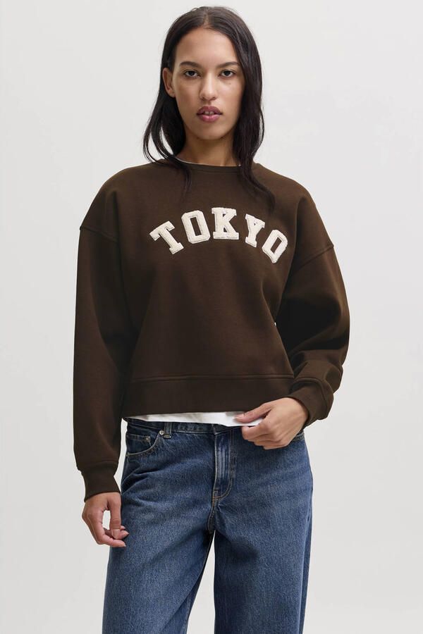 JJXX relaxed fit sweatshirt van katoenmix model 'Tatum' - Foto 2