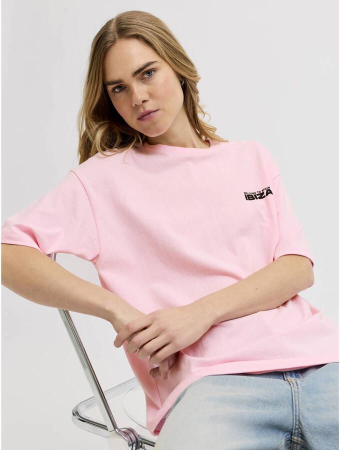 JJXX T-shirt met backprint lichtroze - Foto 2
