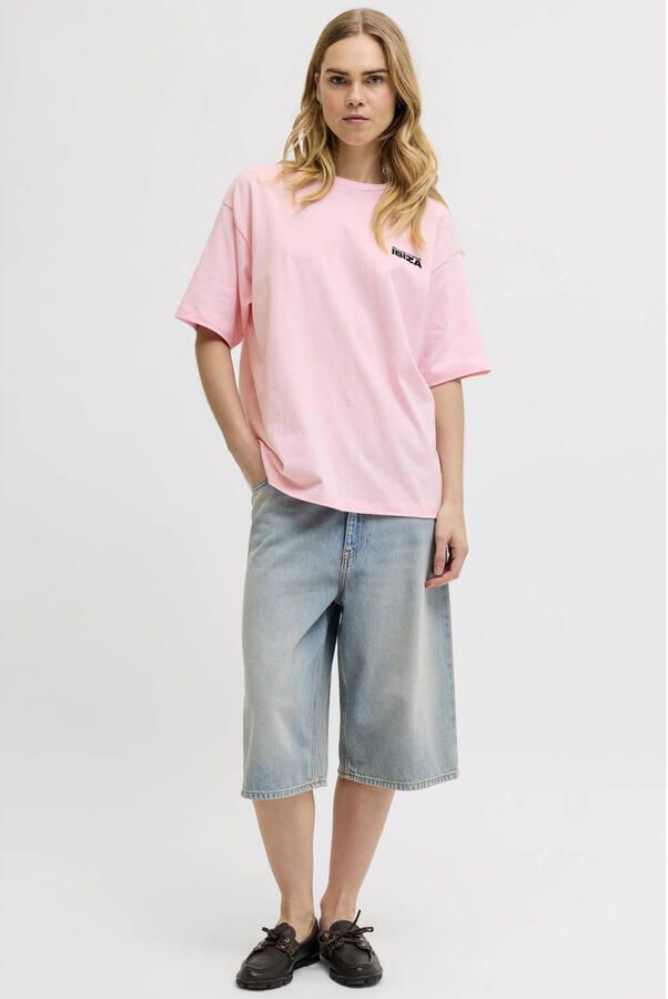 JJXX T-shirt met backprint lichtroze - Foto 3