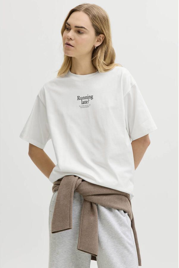 JJXX T-shirt met backprint wit