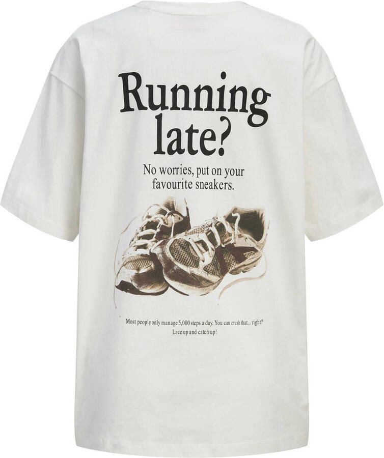 JJXX T-shirt met backprint wit - Foto 2