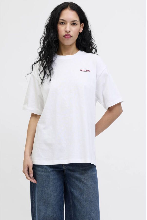 JJXX T-shirt met backprint wit