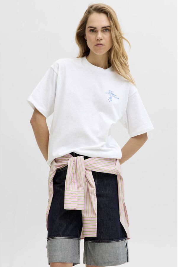JJXX T-shirt met backprint wit