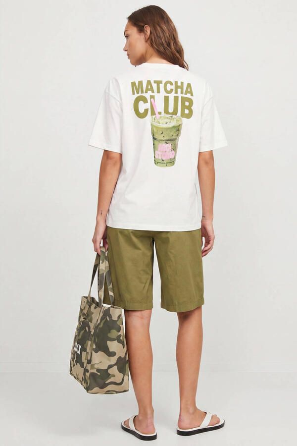 JJXX T-shirt met tekst wit - Foto 3