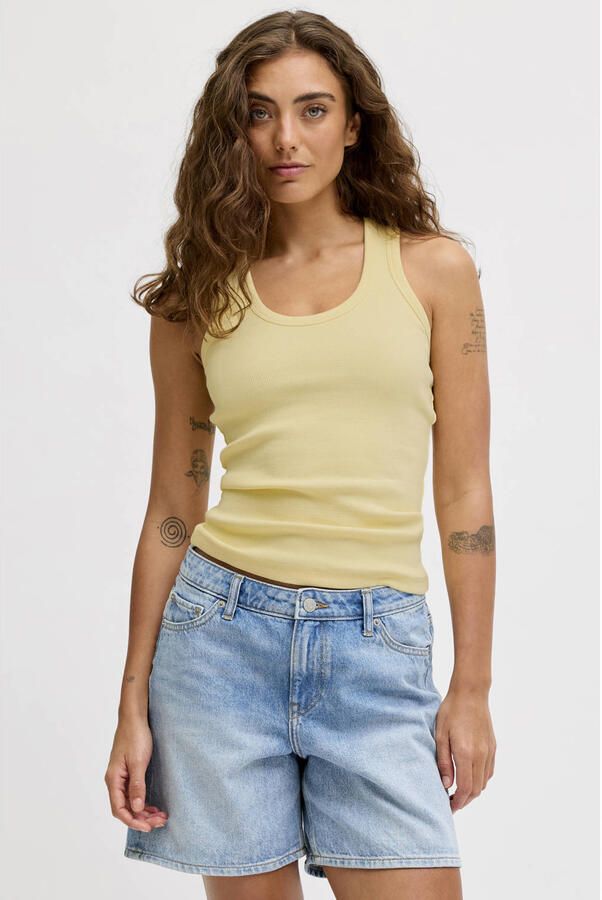 JJXX Tanktop met ribstructuur model 'FRIDA'