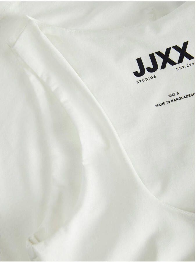 Jack & jones Witte Gestreepte Mouwloze Top White Dames