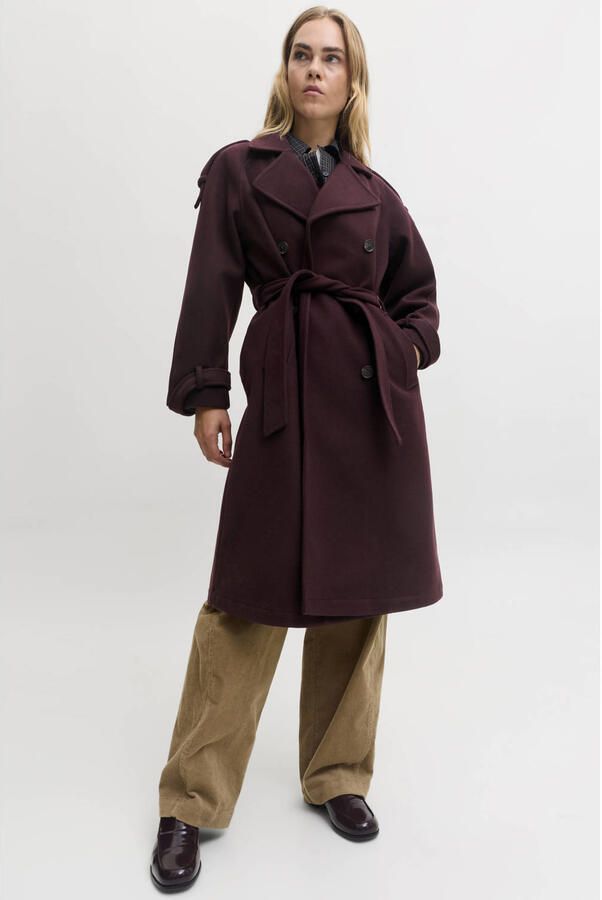 JJXX trenchcoat donkerrood - Foto 2