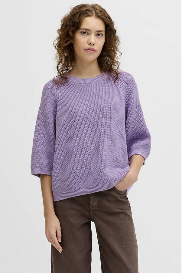 JJXX Oversized gebreide pullover van 100% katoen model 'MARGE'