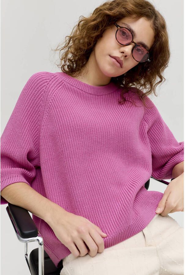 JJXX Oversized gebreide pullover van 100% katoen model 'MARGE'