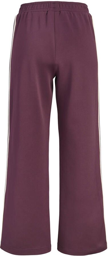 JJXX wide leg gebreide broek donkerrood