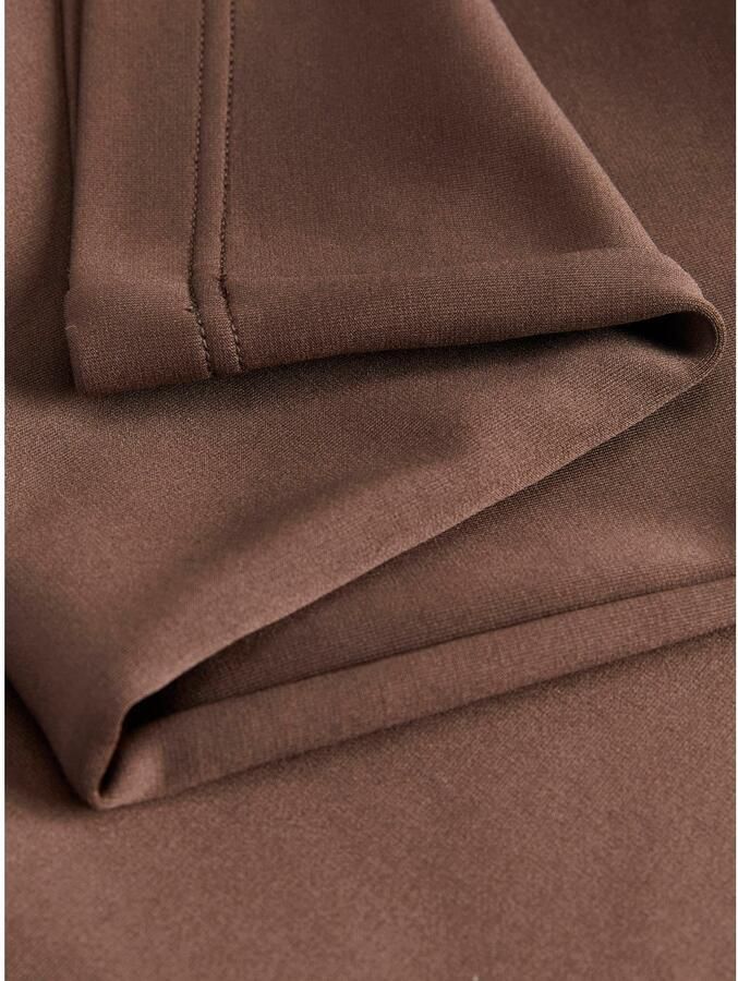 JJXX wide leg gebreide casual broek bruin - Foto 2