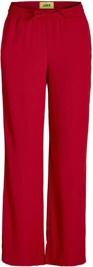 JJXX wide leg regular waist broek rood