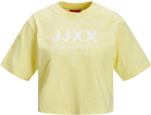 JJXX T-shirt JXBROOK met printopdruk geel