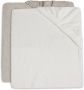 Jollein aankleedkussenhoes badstof 50x70cm set van 2 Ivory Nougat Ecru - Thumbnail 1