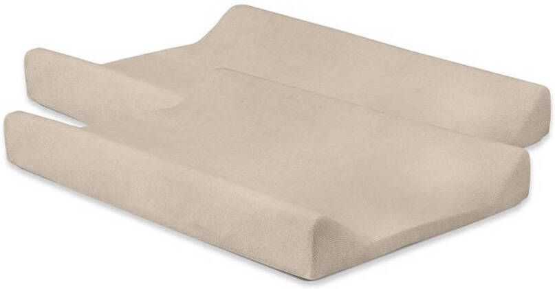 Jollein aankleedkussenhoes badstof set van 2 50x70cm beige