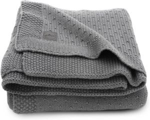 Jollein baby ledikant deken 100x150cm Bliss knit storm grey