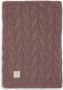 Jollein baby ledikantdeken 100x150cm Spring knit chestnut coral fleece - Thumbnail 1