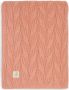 Jollein baby ledikantdeken 100x150cm Spring knit rosewood coral fleece - Thumbnail 1
