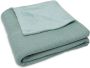Jollein baby ledikantdeken Basic Knit 100x150cm Forest Green Fleece Babydeken Groen - Thumbnail 1