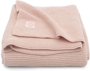 Jollein baby wiegeken Basic knit 75x100 cm Pale pink