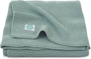 Jollein Basic knit baby ledikantdeken 100x150 cm forest green