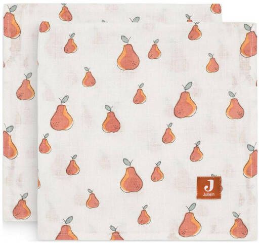 Jollein hydrofiele multidoek large 115x115cm set van 2 Pear