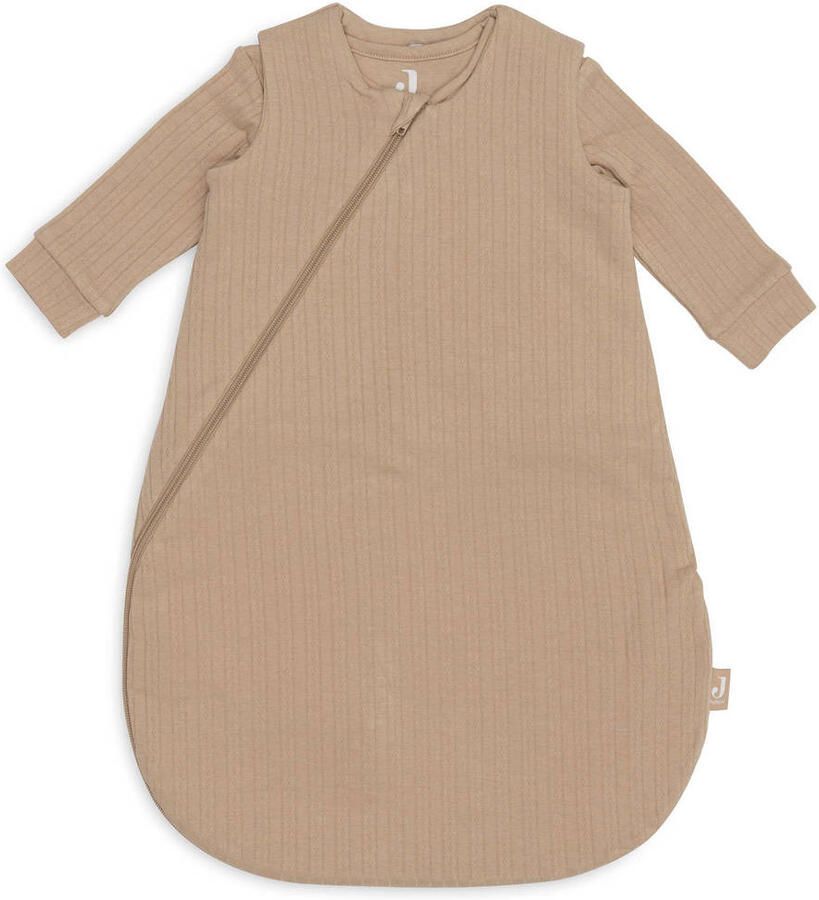 Jollein 4-seizoenen baby slaapzak 60cm Ajour Biscuit Babyslaapzak Bruin