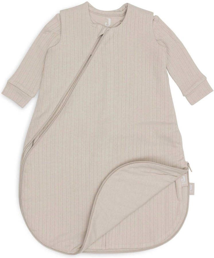 Jollein 4-seizoenen baby slaapzak 60cm Ajour Nougat Babyslaapzak Beige - Foto 2