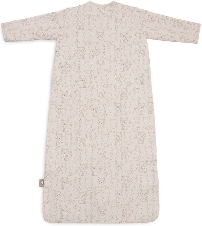 Jollein 4-seizoenen baby slaapzak Fox Nougat Babyslaapzak Beige Dierenprint 110