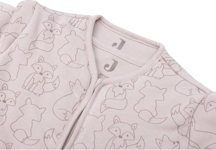 Jollein 4-seizoenen baby slaapzak Fox Nougat Babyslaapzak Beige Dierenprint 110 - Foto 2