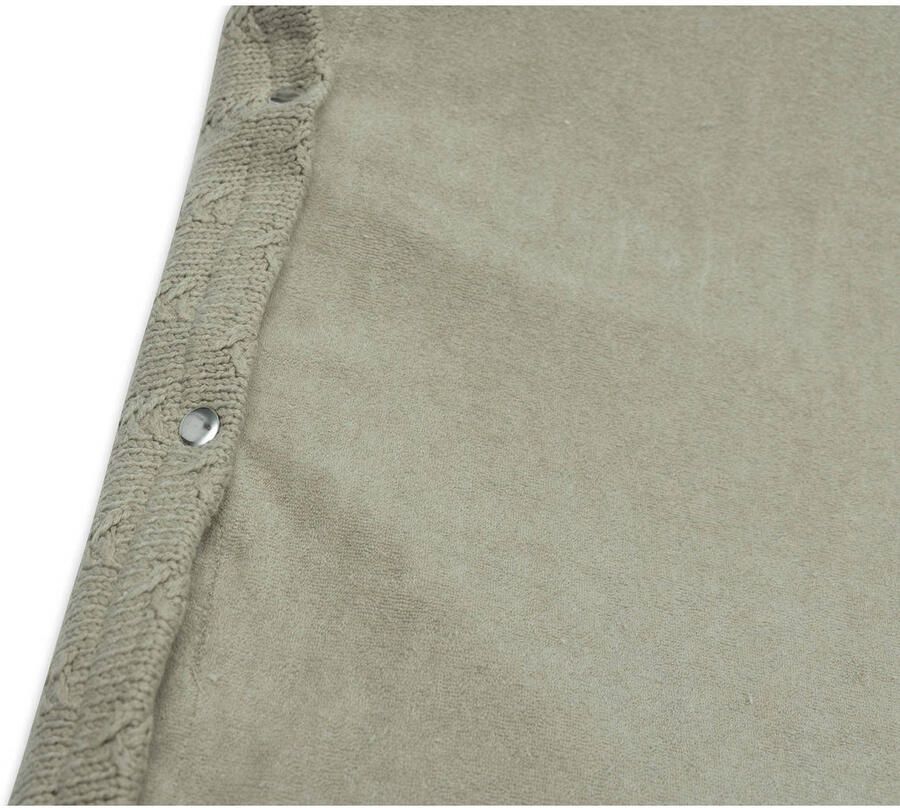 Jollein aankleedkussenhoes 50x70cm Grain Knit Olive Green Groen Effen - Foto 2