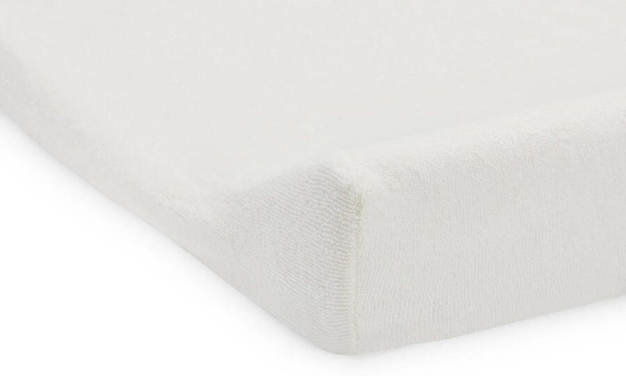 Jollein aankleedkussenhoes badstof 50x70cm set van 2 ivory Wit Effen - Foto 3