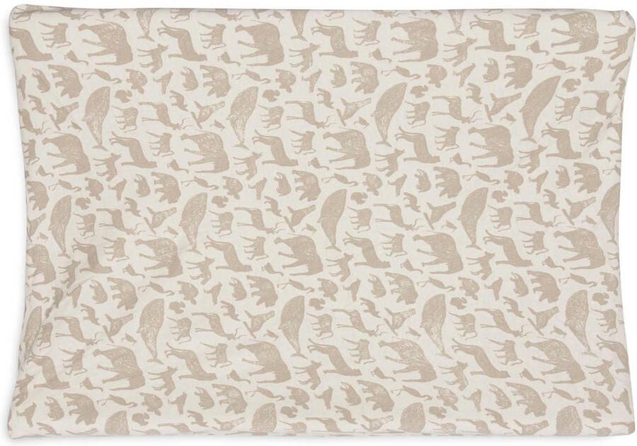 Jollein aankleedkussenhoes Jersey 50x70cm Animals Nougat Beige Dierenprint - Foto 3