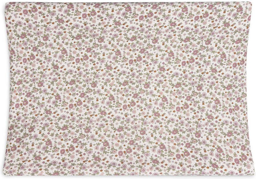Jollein aankleedkussenhoes Jersey 50x70cm Retro Flowers Roze Bloe - Foto 2