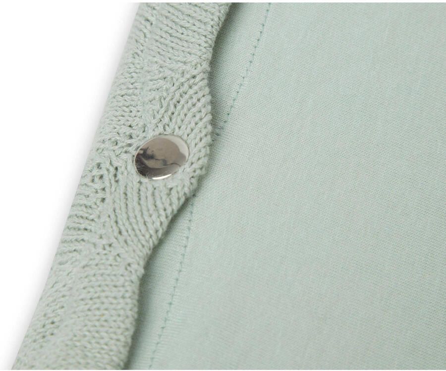 Jollein aankleedkussenhoes Shell Knit Groen Effen | Aankleedkussenhoes van - Foto 2